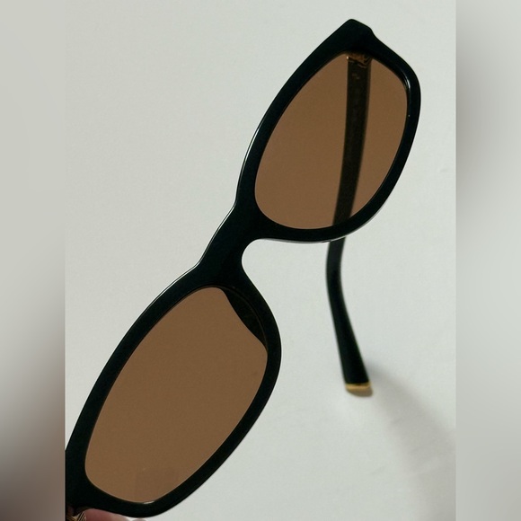 Miu Miu Black Frame Sunglasses with Brown Lenses main image 6